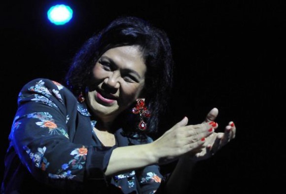 Actuación de la cantante dominicana Maridalia Hernández,  durante el concierto clausura del encuentro Voces Populares,  realizado en el  Teatro Nacional, en La Habana, Cuba, el 9 de noviembre de 2013 AIN FOTO/Oriol de la Cruz ATENCIO/