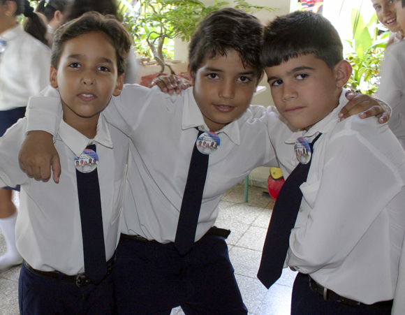 Niños del Coro Opus David, de la escuela primaria Dalquis Sánchez. Foto: Daylén Vega / Cubadebate.