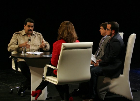 Entrevista del Presidente de Venezuela Nicolás Maduro con Cubadebate, Granma y la TV cubana.  30 de enero de 2014. Foto: Daylén Vega/Cubadebate