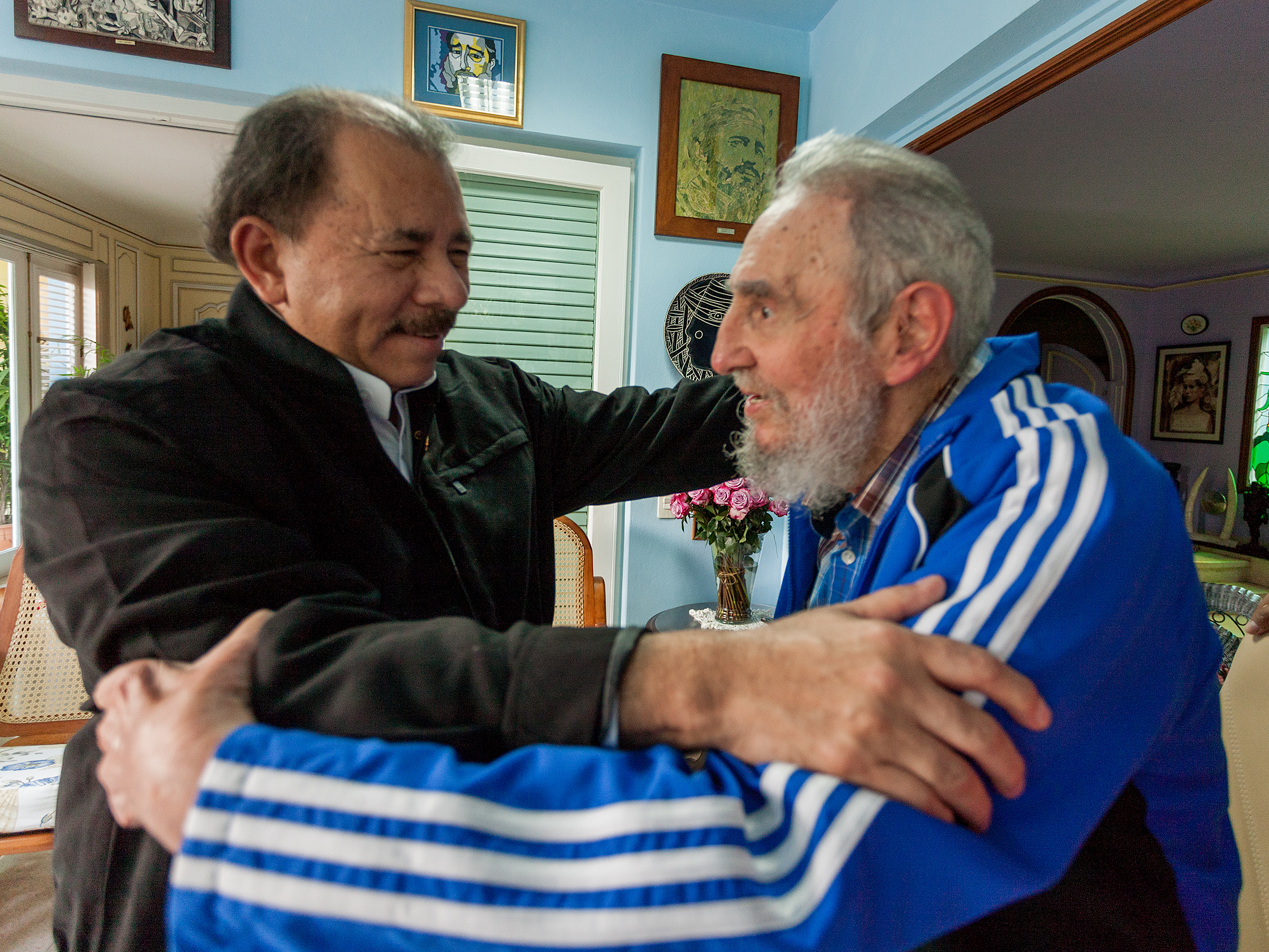 Daniel Ortega y Fidel Castro en La Habana, 29 de enero de 2014. Foto: Alex Castro