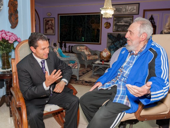 El encuentro con Enrique Peña Nieto, presidente de México. Foto: Alex Castro.