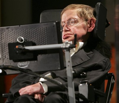 Stephen Hawking en la Universidad de Cambridge. Foto: AP.