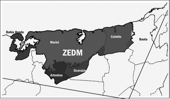 Mapa de la ZEDM. Foto: Juventud Rebelde