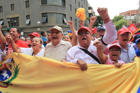 Manifestación de venezolanos de la Tercera Edad