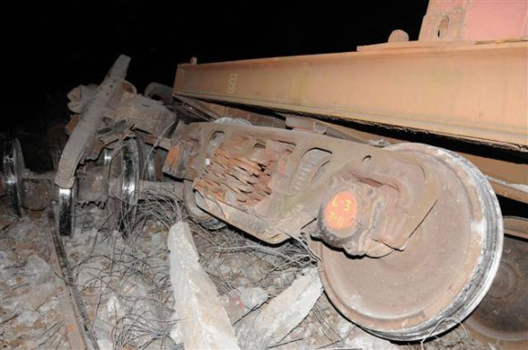 Accidente ferroviario en las cercanías del Zaza del Medio
