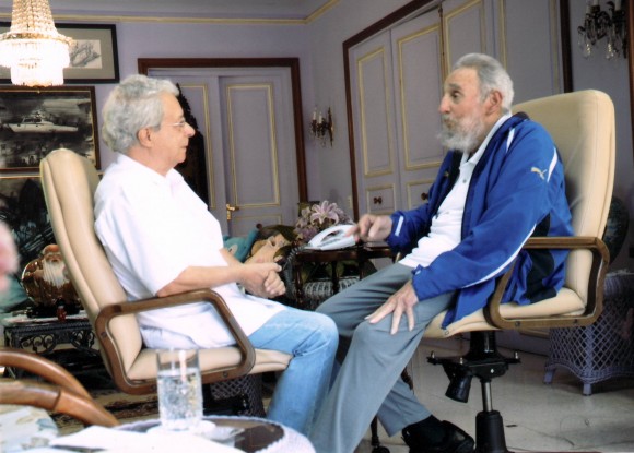 Fidel y Frei Betto el domingo 16 de febrero de 2014. 