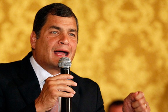 Rafael Correa, presidente de Ecuador. Foto de archivo.