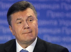 Ukraine's President Viktor Yanukovich attends a news conference in Kiev
