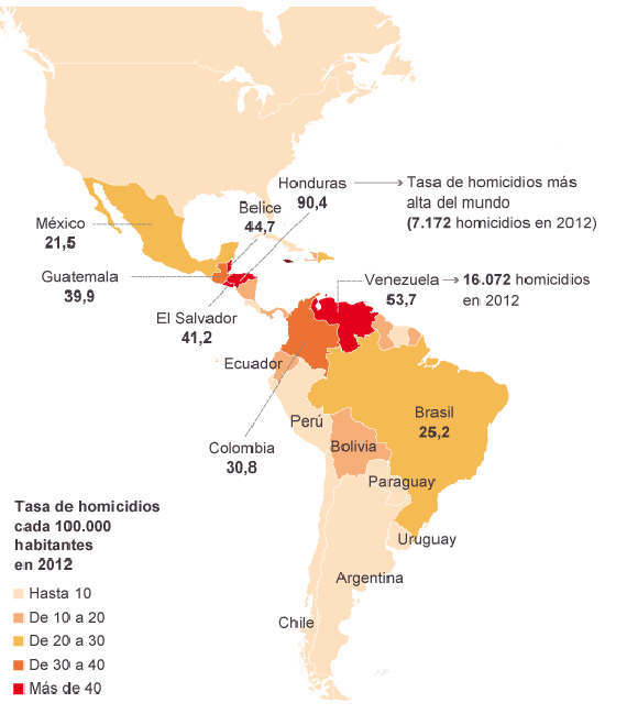 Mapa homicidios ALatina