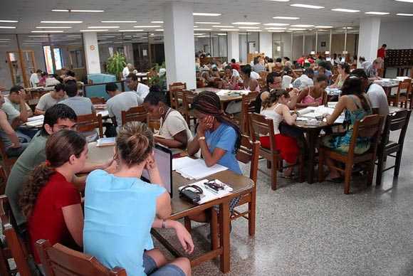 Cuba dispone de amplia red de bibliotecas.