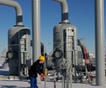 Una planta receptora de gas natural ruso. Foto: EFE