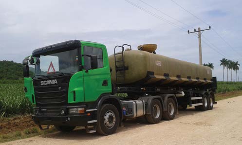 camión scania de carga en Cuba