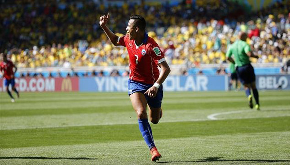 Alexis Sanchez empató para Chile