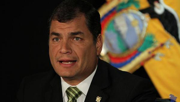 El Presidente ecuatoriano Rafael Correa. Foto: Archivo.