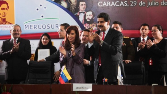 Argentina recibió de Venezuela la Presidencia Pro Témpore del Mercosur. Foto AVN