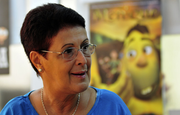 Esther Hirzel, directora de los estudios cubanos de animación, confirmó que una decena de países firmaron contratos para la distribución de “Meñique”, primer largometraje cubano animado en 3D. Foto: Ladyrene Pérez/ Cubadebate