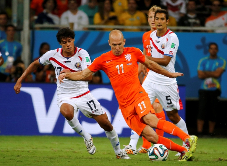 Partido entre Holanda y Costa Rica