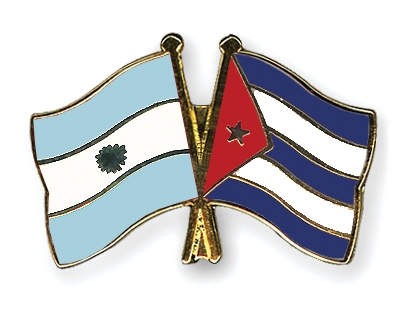 cuba y argentina banderas