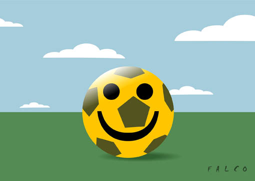 Happy Fútbol. Caricatura: Falco
