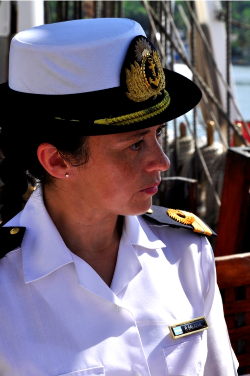teniente de Navio Paulina Beatriz Salazae, Lic. en Comunicación Social de la Armada Argentina.
