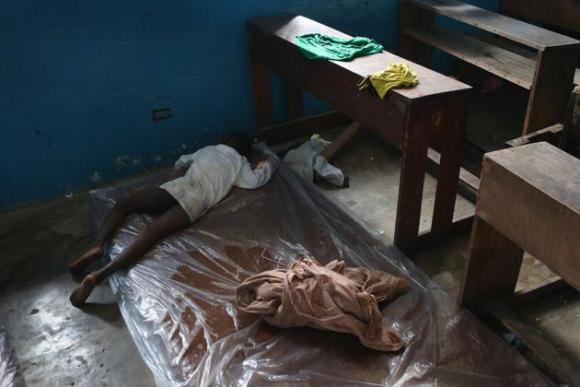 Centro de aislamiento del ébola en Liberia. 6