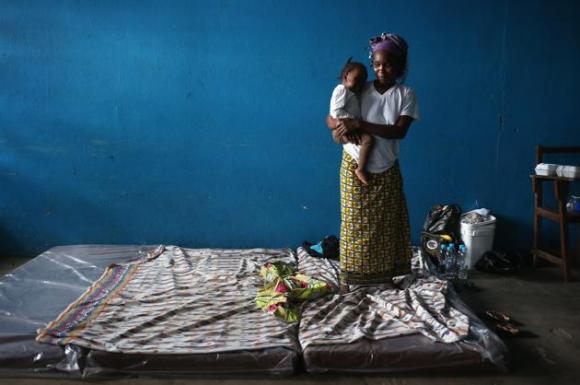 Centro de aislamiento del ébola en Liberia. 8