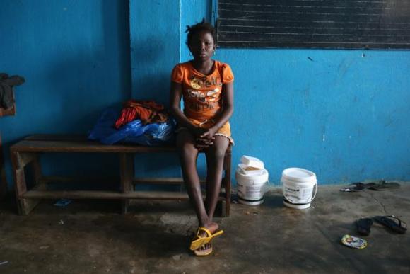 Centro de aislamiento del ébola en Liberia. 9