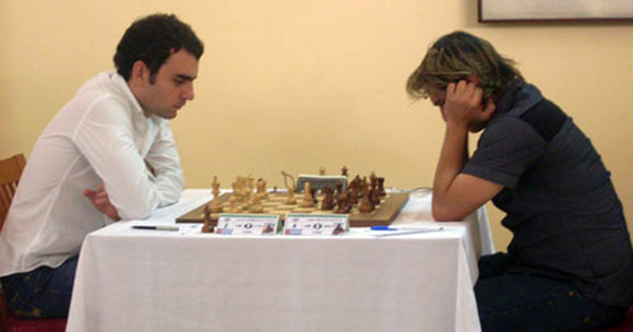 Leinier (izquierda) y Bruzón fueron decisivos en Calviá.