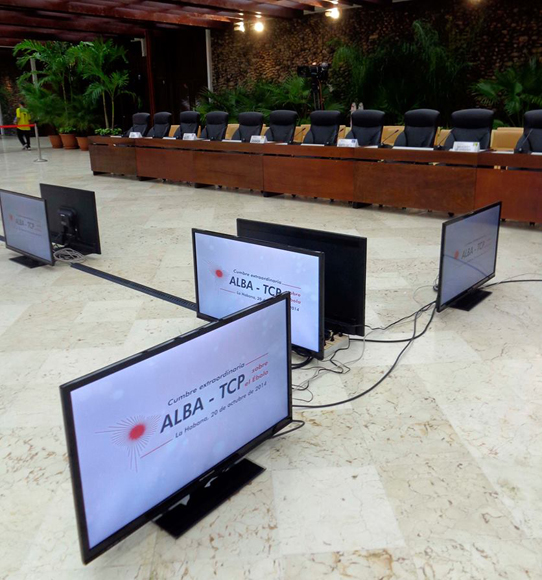 Listas las locaciones de la Cumbre del ALBA-TCP, La Habana 2014. Foto: Yenny Muñoa / Cubaminrex