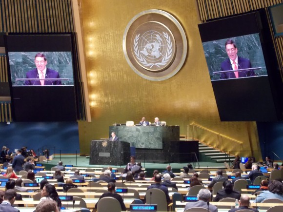 Bruno en la ONU contra el Bloqueo 2014