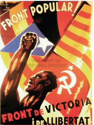 Cartel de apoyo a la República Española por las Brigadas Internacionales durante la Guerra civil