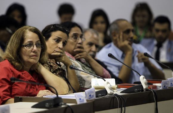Presentación del canal panárabe Al Mayadeen en la Convención de Radio y Televisión. Foto: Ladyrene Pérez/ Cubadebate.