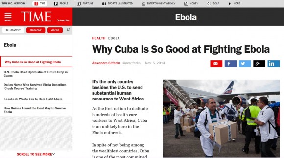 Artículo de Times sobre ayuda cubana