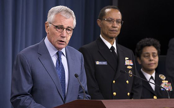 Secretario de defensa de EEUU, Chuck Hagel. Foto: AP