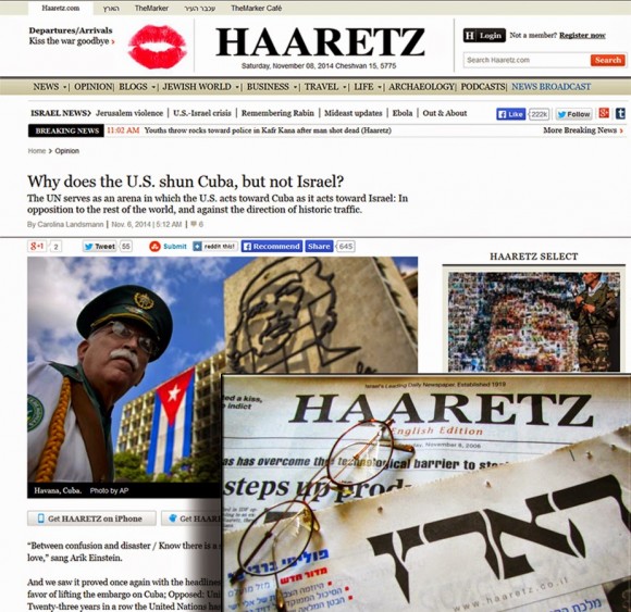 Periódico israelí cuestiona postura de EEUU e Israel contra Cuba