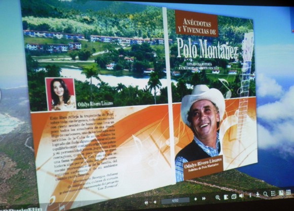 Multimedia del libro de Polo Montañez. Foto: Marianela Dufflar