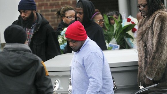Funeral de Tamir Rice, el niño de 12 años de edad, quien murió por los disparos de un policía en Cleveland. Imagen del 03 de diciembre de 2014. Foto Ap