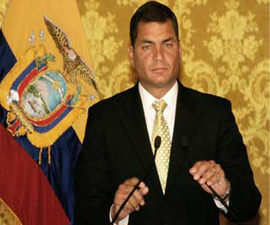Convoca Correa a gran concentración este lunes en Quito