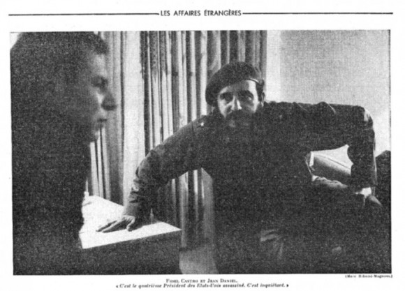 Fidel Castro y Jean Daniel en La Habana. Marc Ribaud.