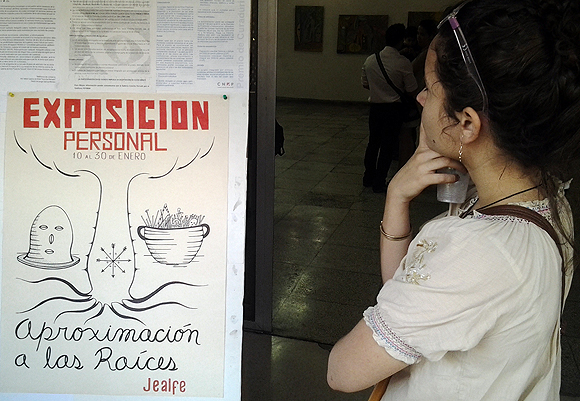 Exposición de pintura "Aproximación a las raices". Foto: L Eduardo Domínguez / Cubadebate
