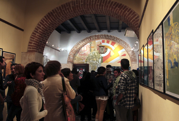 Inauguración de la muestra de carteles y tatuajes "El Dulce Dolor”, en la galería La Marca. Foto: Ladyrene Pérez/ Cubadebate.