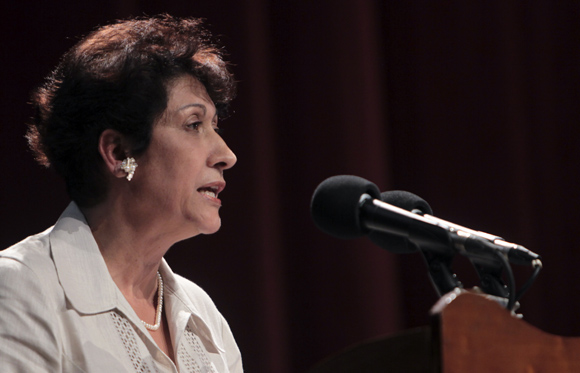 Ena Elsa Velázquez, ministra de Educación. Foto: Ladyrene Pérez/ Cubadebate. 