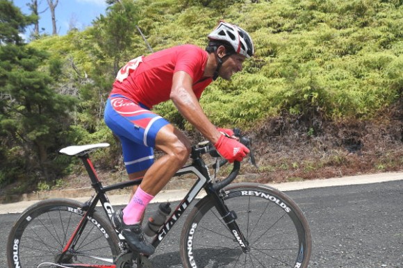 José Mojica, el ganador del ascenso a la Gran Piedra. Clásico Ciclístico Gtnmo-Hab. Foto: Otmaro Rodríguez / Cubadebate