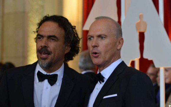 Alejandro González Iñárritu y Michael Keaton. Foto: El País