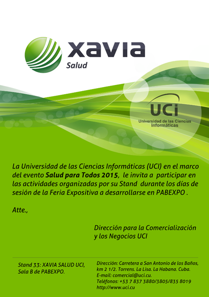 Invitación XAVIA SALUD UCI 005A