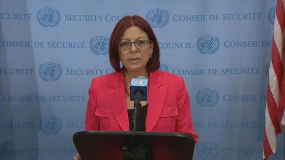 La representante permanente de Argentina ante la ONU, María Cristina Perceval.