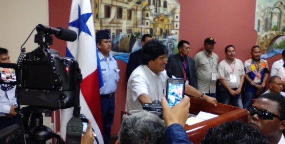 Evo Morales en la Cumbre de los Pueblos. Foto: Ismael Francisco/ Cubadebate