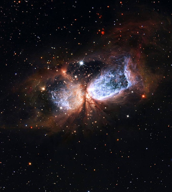 Hubble capta extrema violencia en la etapa final de formación de una estrella