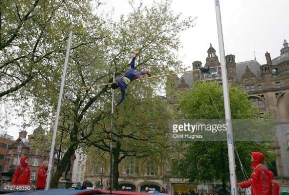 Yarisley Silva en el Great City Games, de Manchester, UK. 9 de mayo de 2015. Foto: Clint Hughes/Getty Images