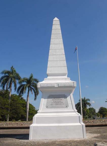 Monumento en Dos Ríos, al nordeste del municipio Jiguaní, sitio donde cae en combate, un 19 de mayo de 1895, el maestro, poeta y revolucionario cubano José Martí,  en Granma. Foto: Oscar Alfonso Sosa / AIN.